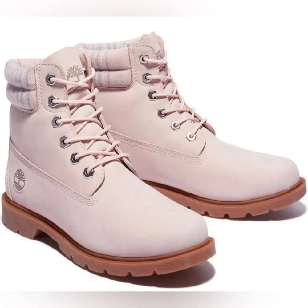 Timberland Linden Wood 6” Wp Boot Women’s Light Pink Nubuck size 8